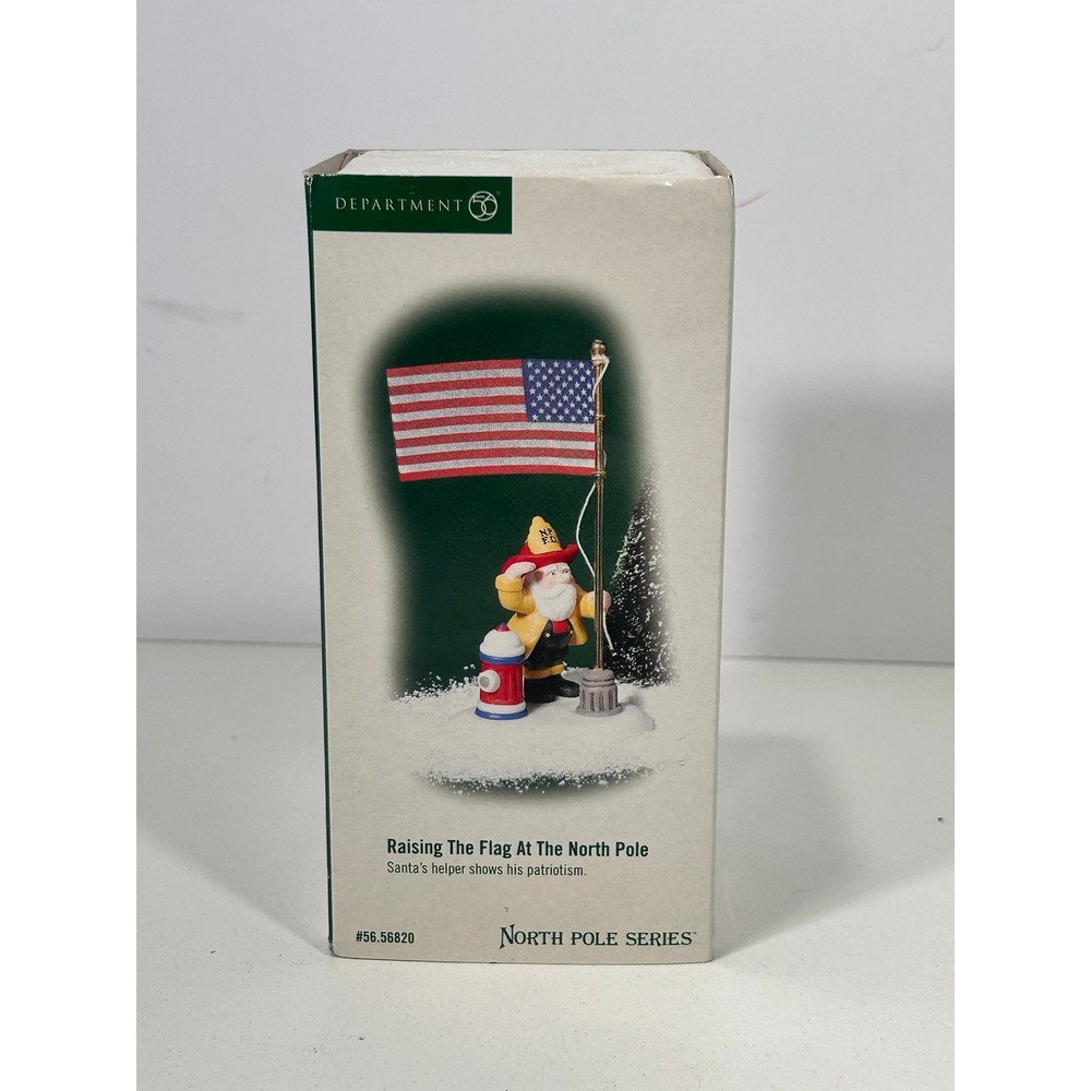 Dept 56 North Pole Series Raising The Flag At The North Pole Figurine 56.56820